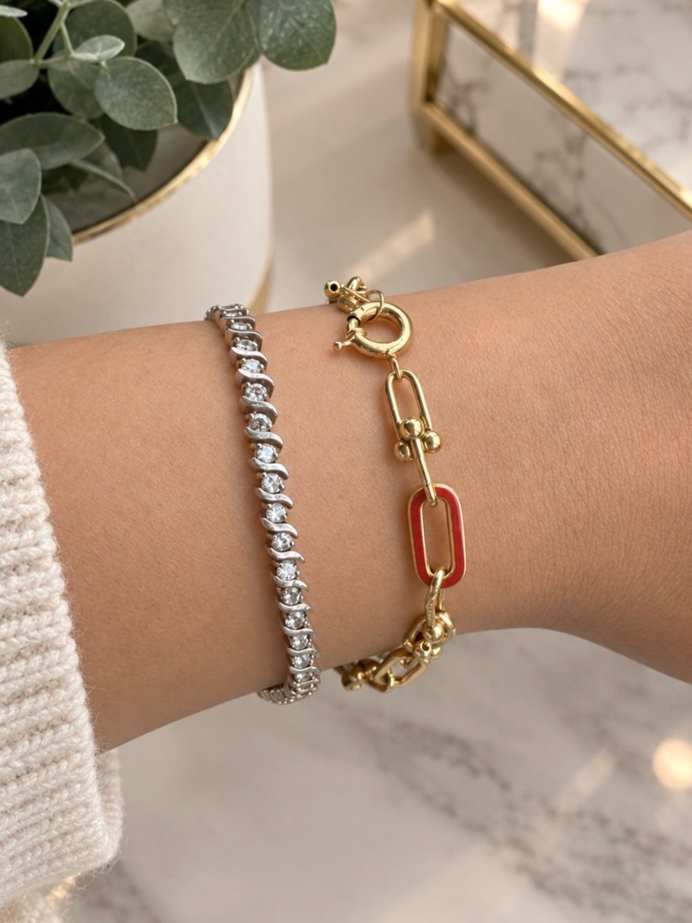 Sterling Silver Tennis Bracelet